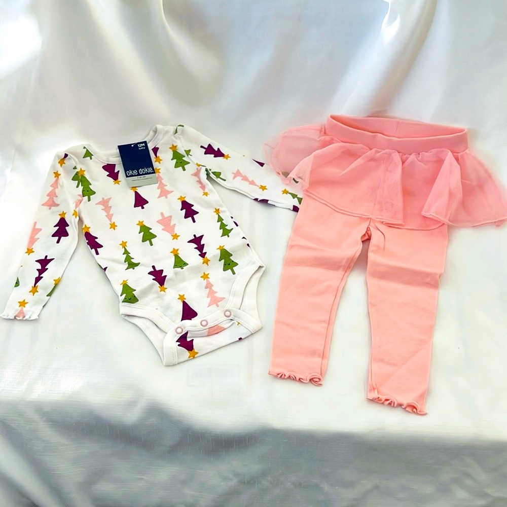 New~Onesie & Leggings With A Tu Tu / 2~Piece Set